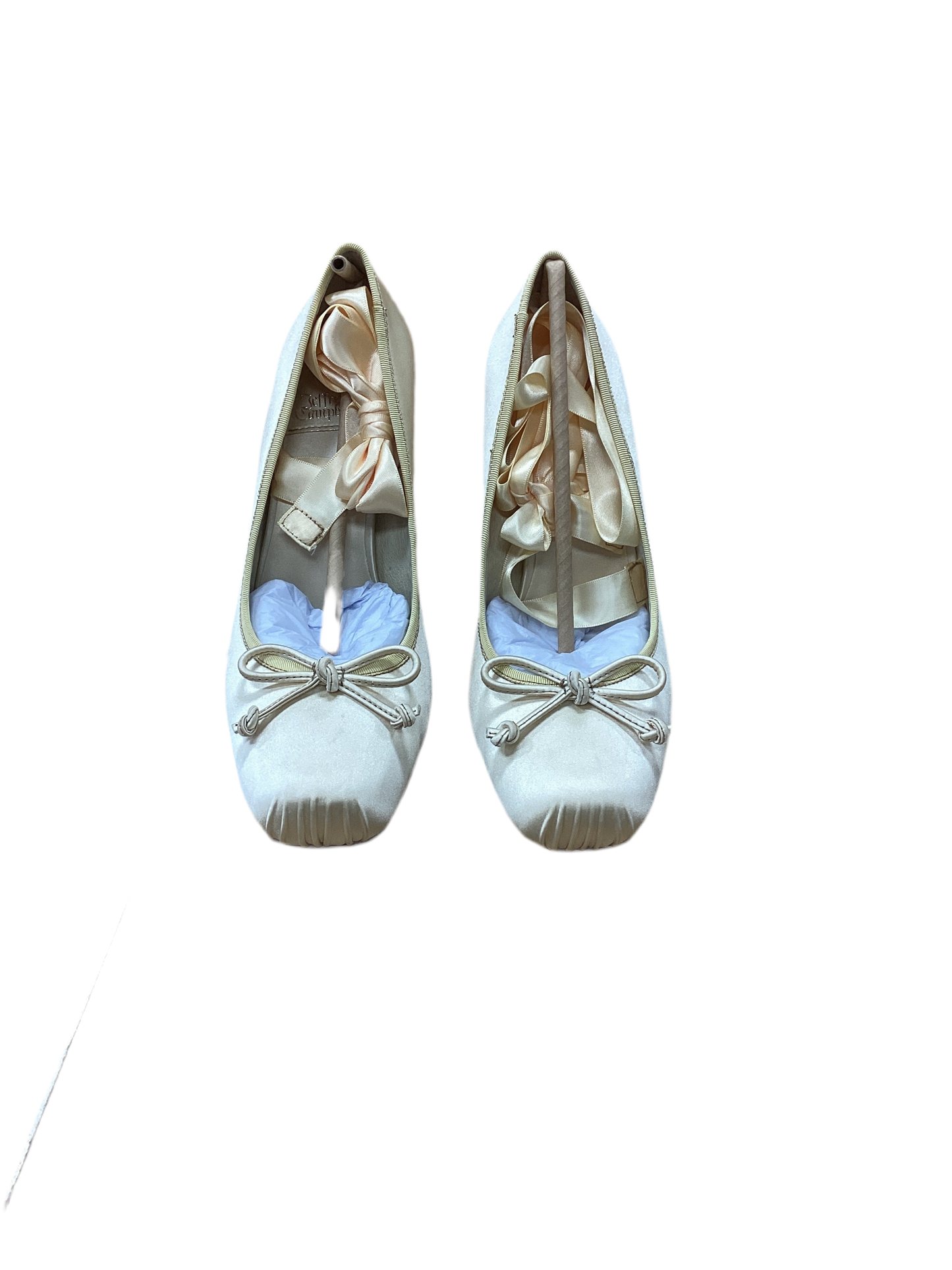 Shoes Heels Block By Jeffery Campbell In Cream, Size:7.5