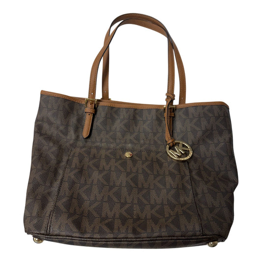 Handbag Designer By Michael Kors In Brown, Size:Medium