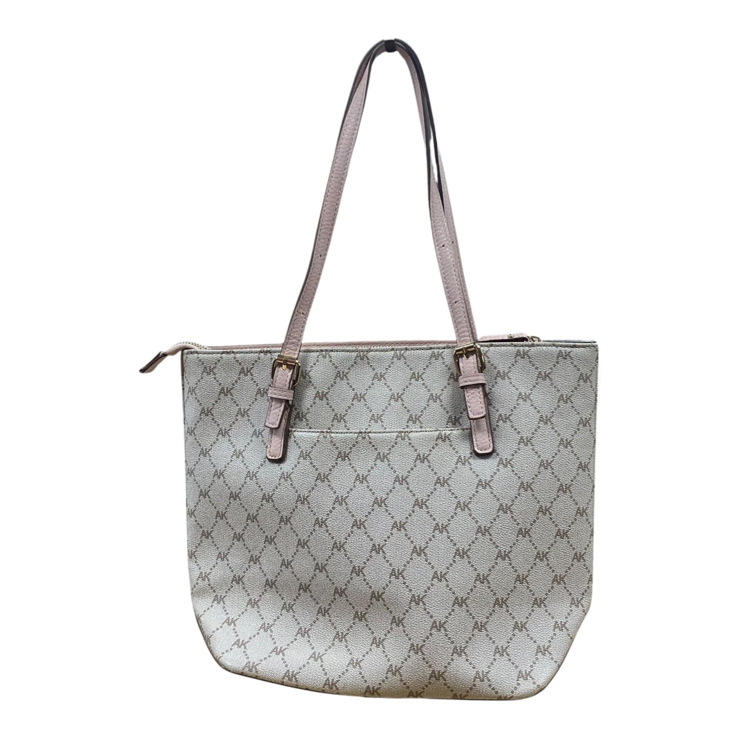 Handbag By Anne Klein In Pink & Tan, Size:Medium