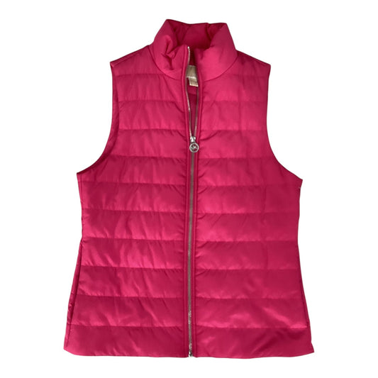 Vest Puffer & Quilted By Michael By Michael Kors In Pink, Size:Xs