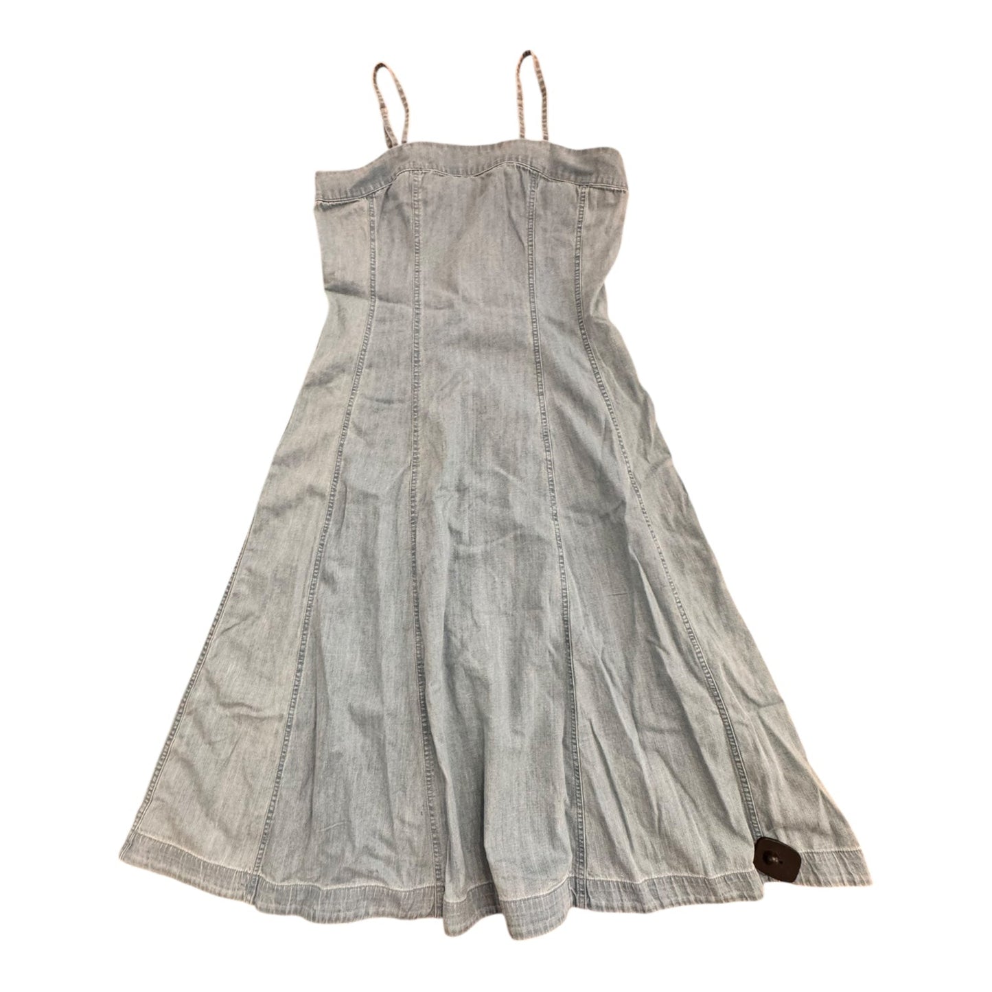 Dress Casual Maxi By Banana Republic In Blue Denim, Size:M