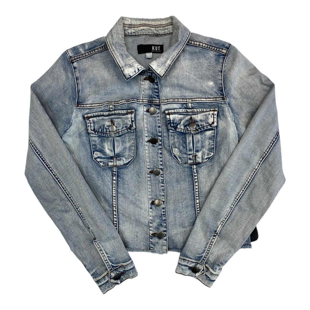 Jacket Denim By Kut In Blue Denim, Size:S