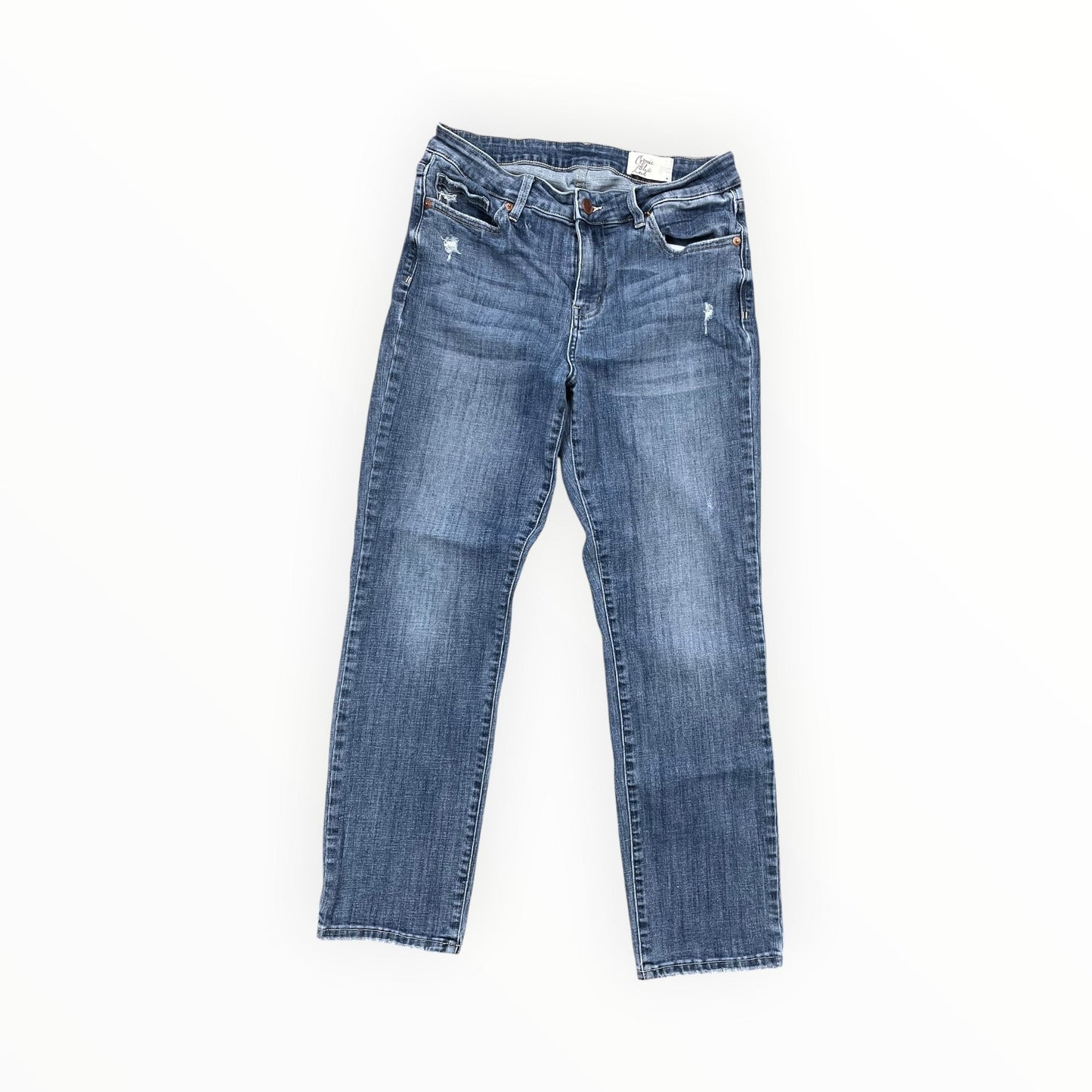 Jeans Boot Cut By Cosmic Blue Love In Blue Denim, Size:10L