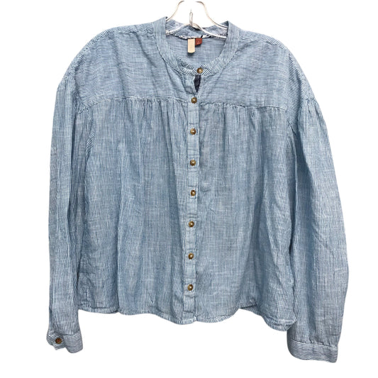 Top Ls By Pilcro In Blue & White, Size:L
