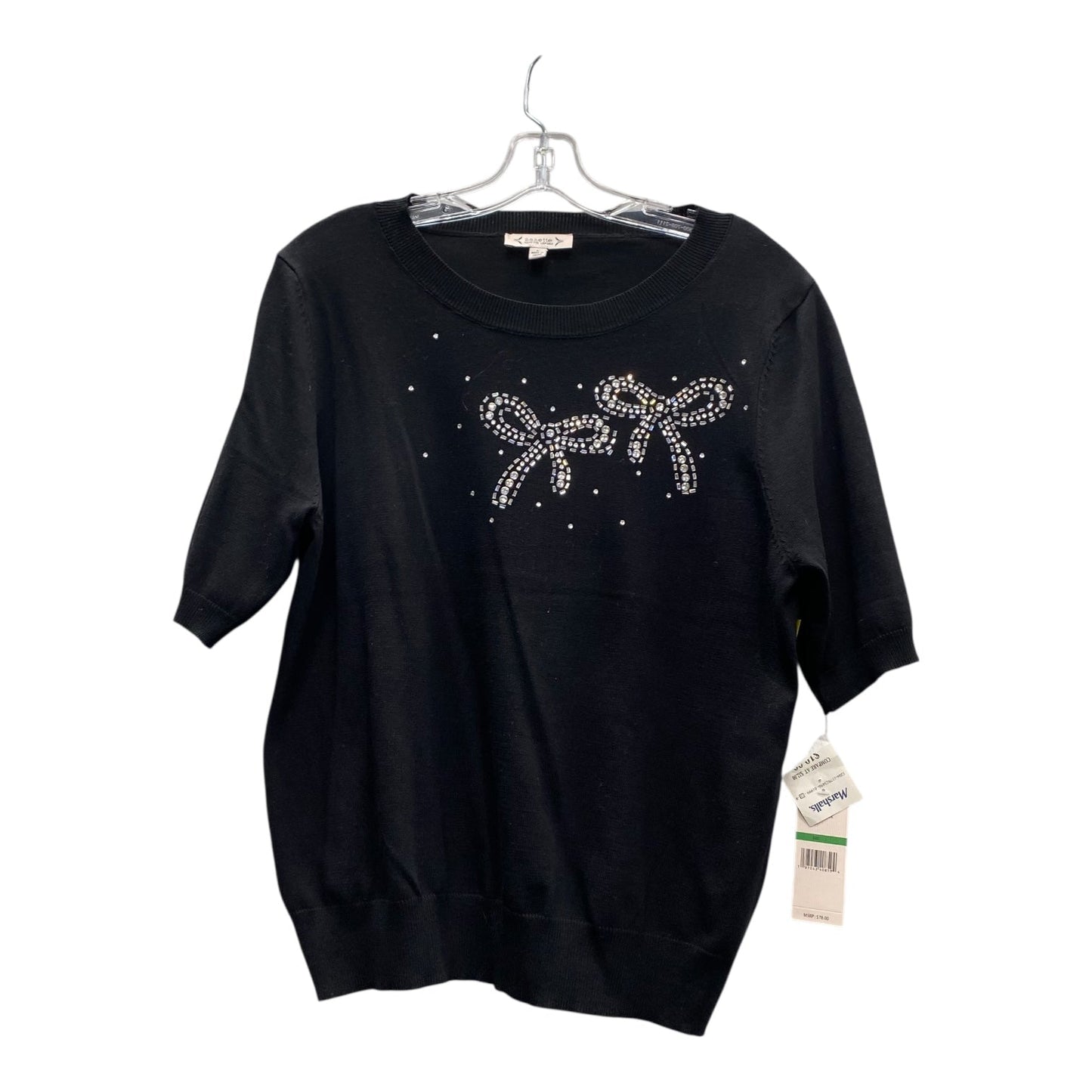 Top Ss By Nanette By Nanette Lepore In Black, Size:L