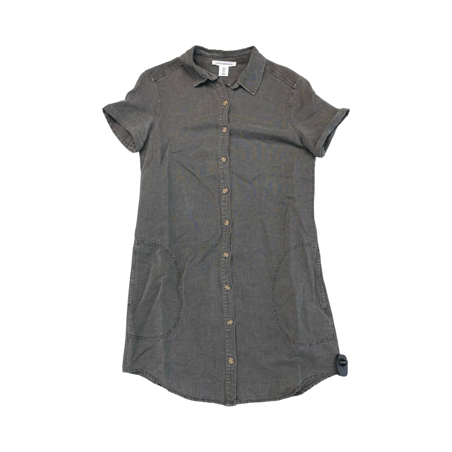 Dress Casual Midi By Lucky Brand In Grey, Size:S