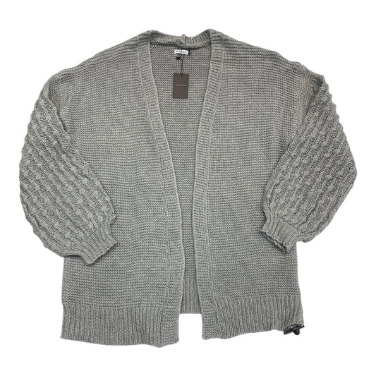 Sweater Cardigan By SOLEILA In Grey, Size:L