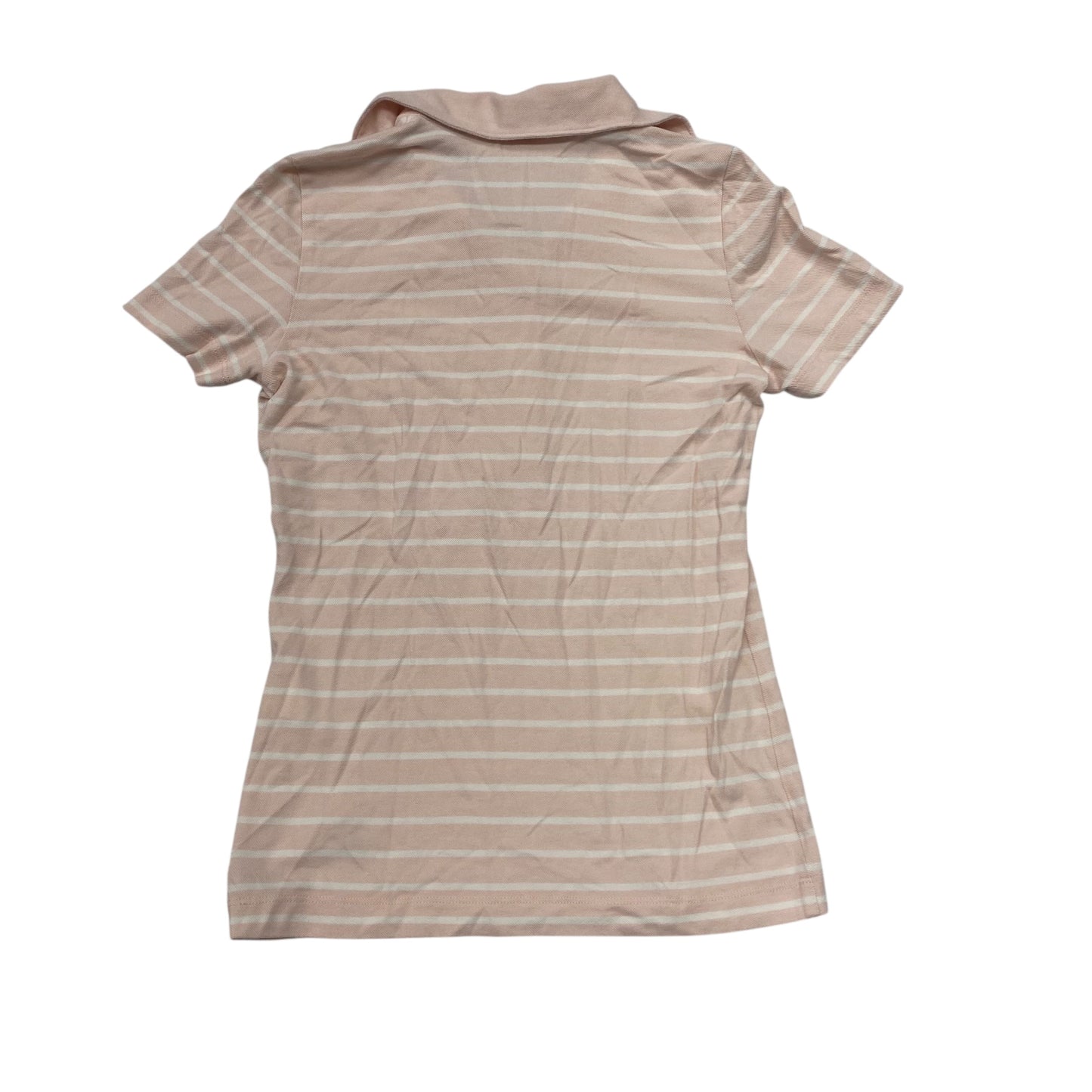Top Ss Designer By Tory Burch In Pink & White, Size:Xs