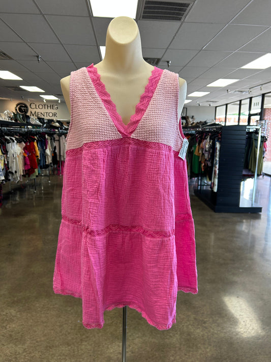 Top Sleeveless By Pol In Pink, Size:S