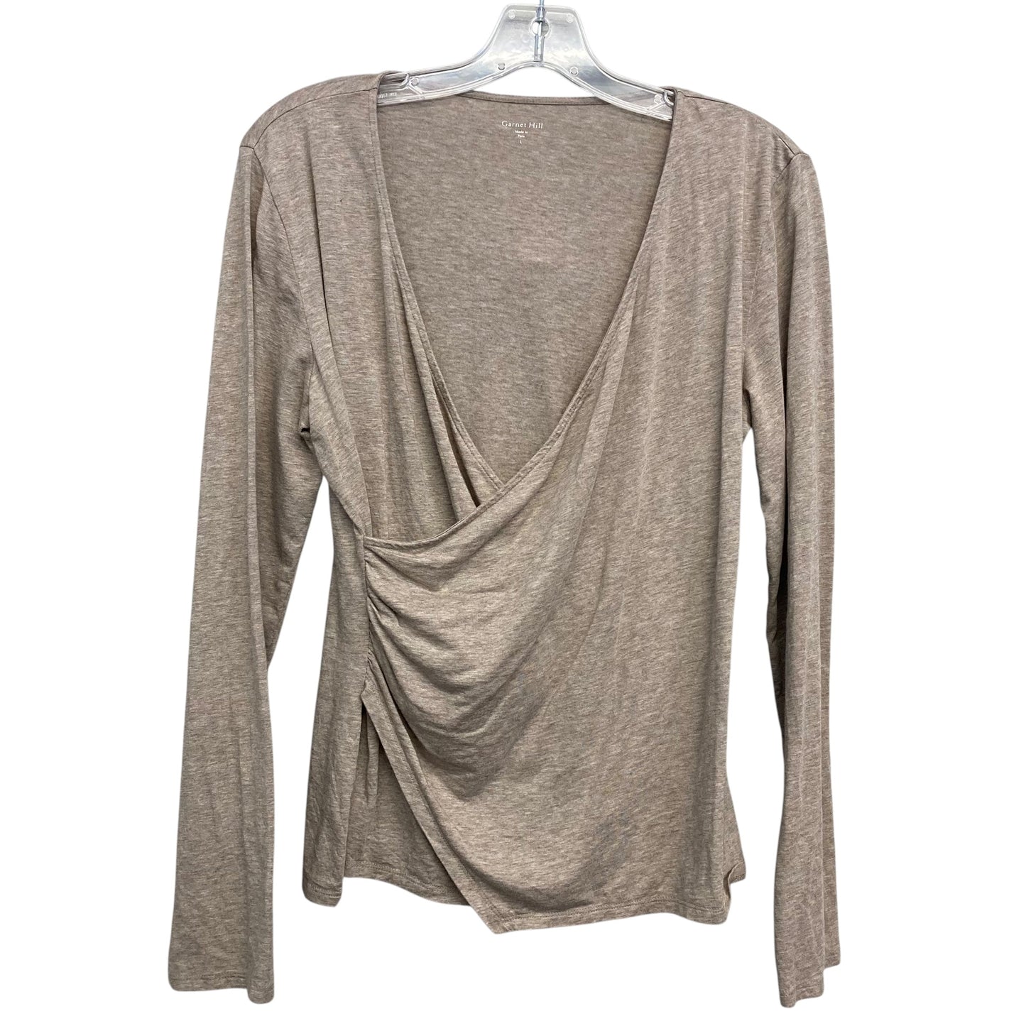 Top Ls By Garnet Hill In Beige, Size:L