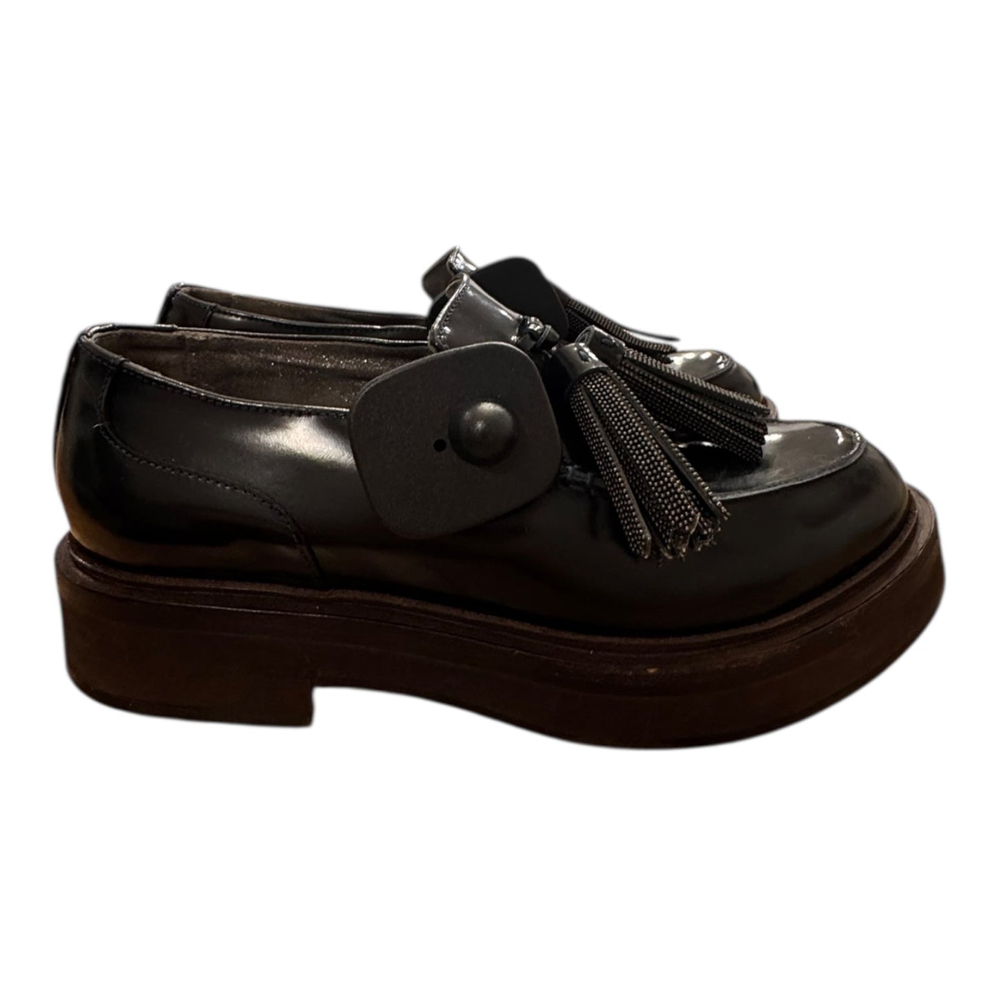 Shoes Designer By Brunello Cucinelli In Black, Size:6.5