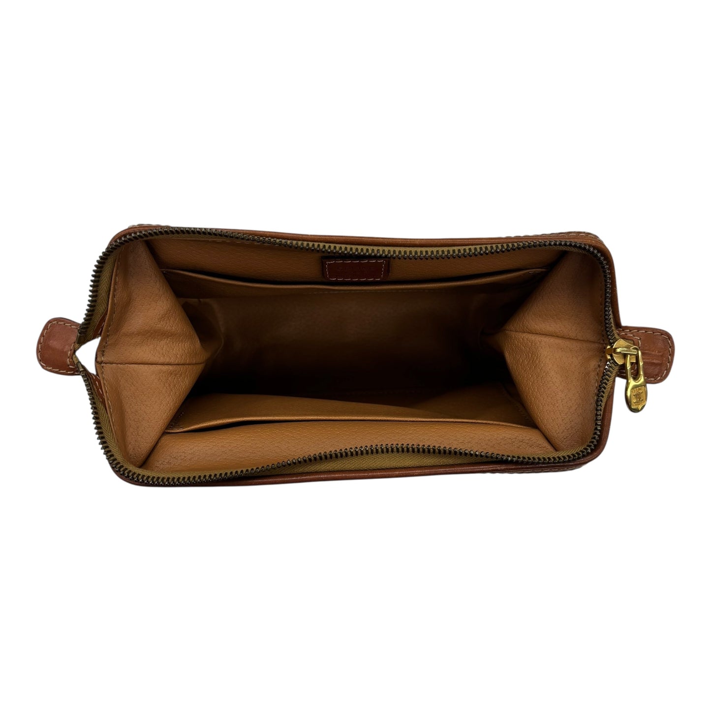 Makeup Bag Luxury Designer By Celine In Brown, Size:Medium