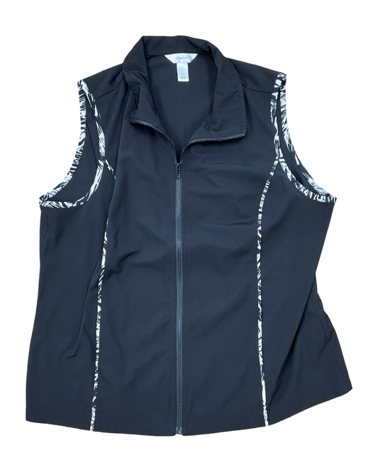 Vest Other By Cj Banks In Black, Size:1X