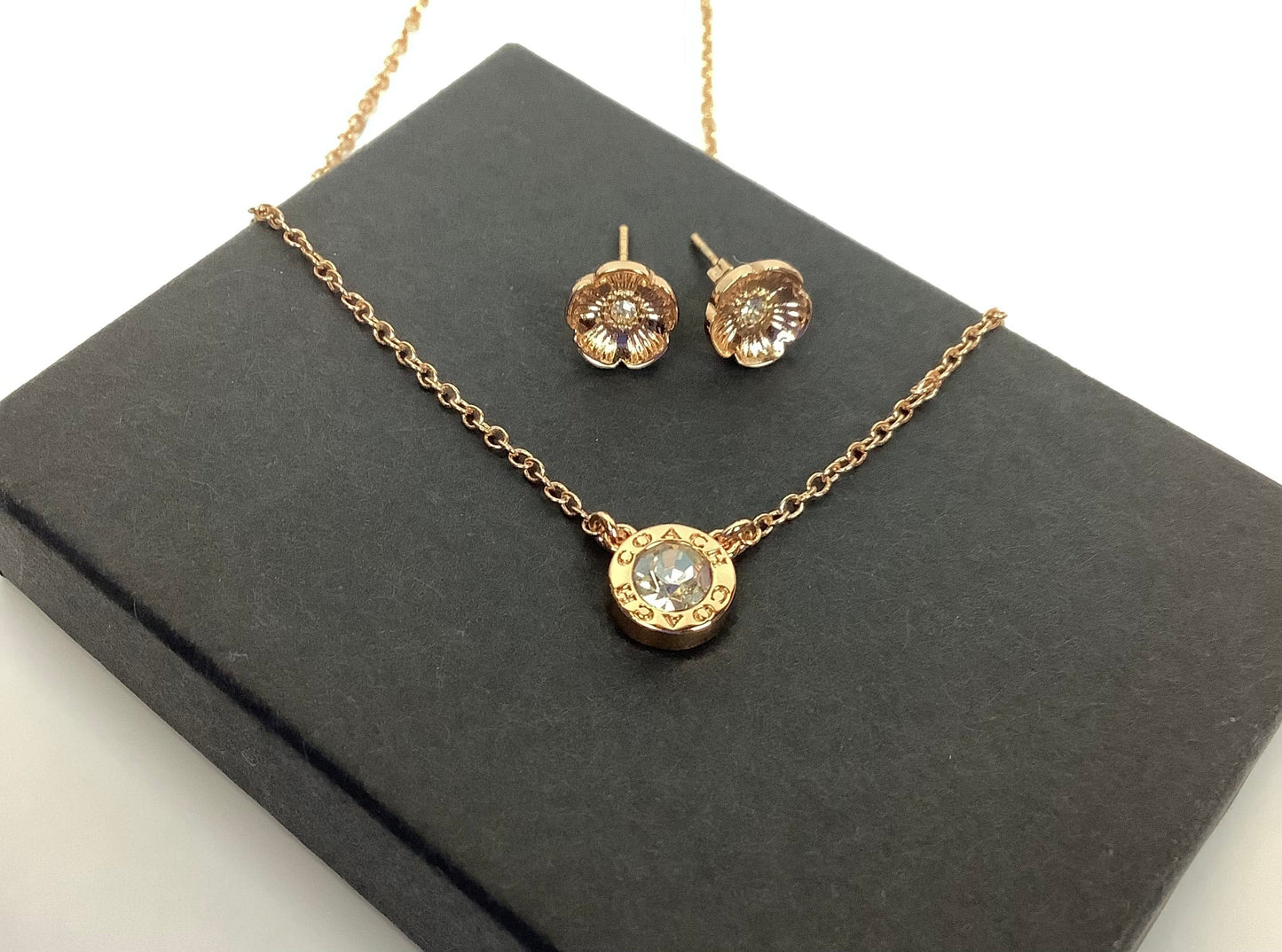 Necklace Set Designer By Coach, Size: 02 Piece Set