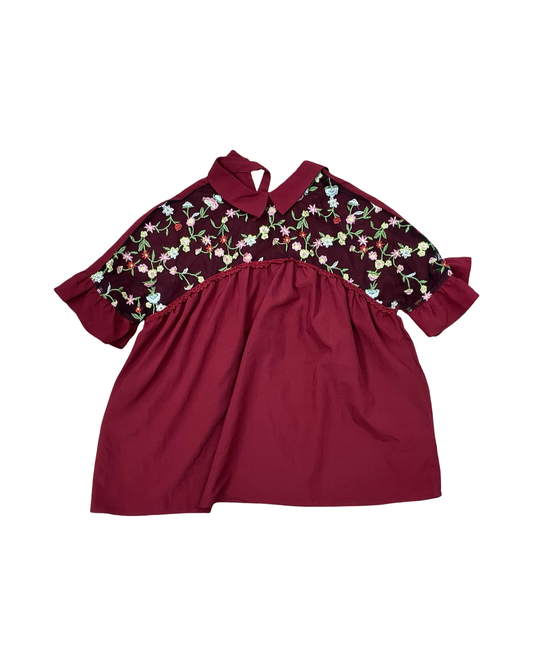 Top Ss By Clothes Mentor In Maroon, Size:S