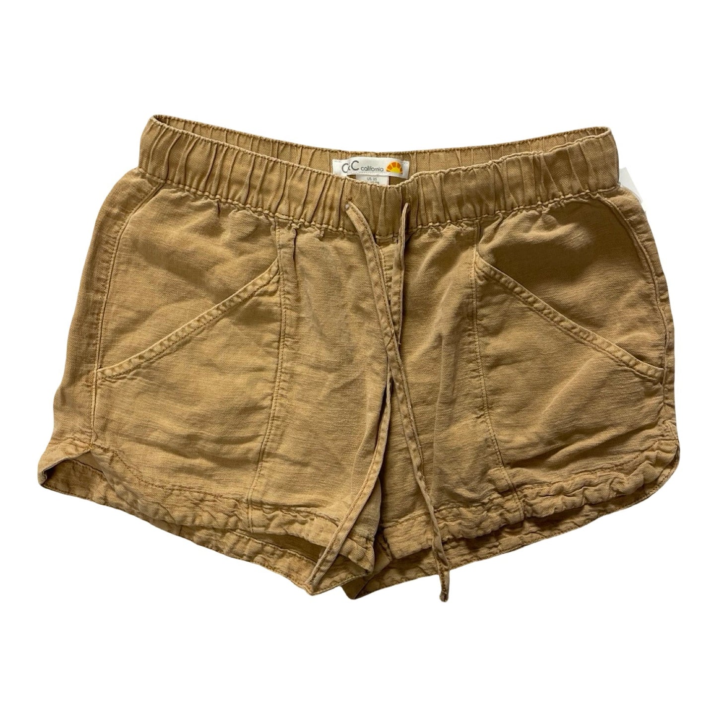 Shorts By C And C In Tan, Size:Xs