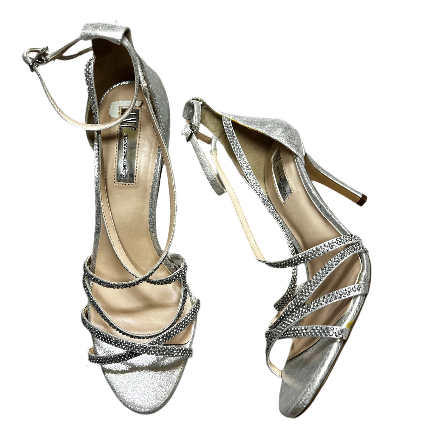 Shoes Heels Stiletto By Inc In Silver, Size: 7.5