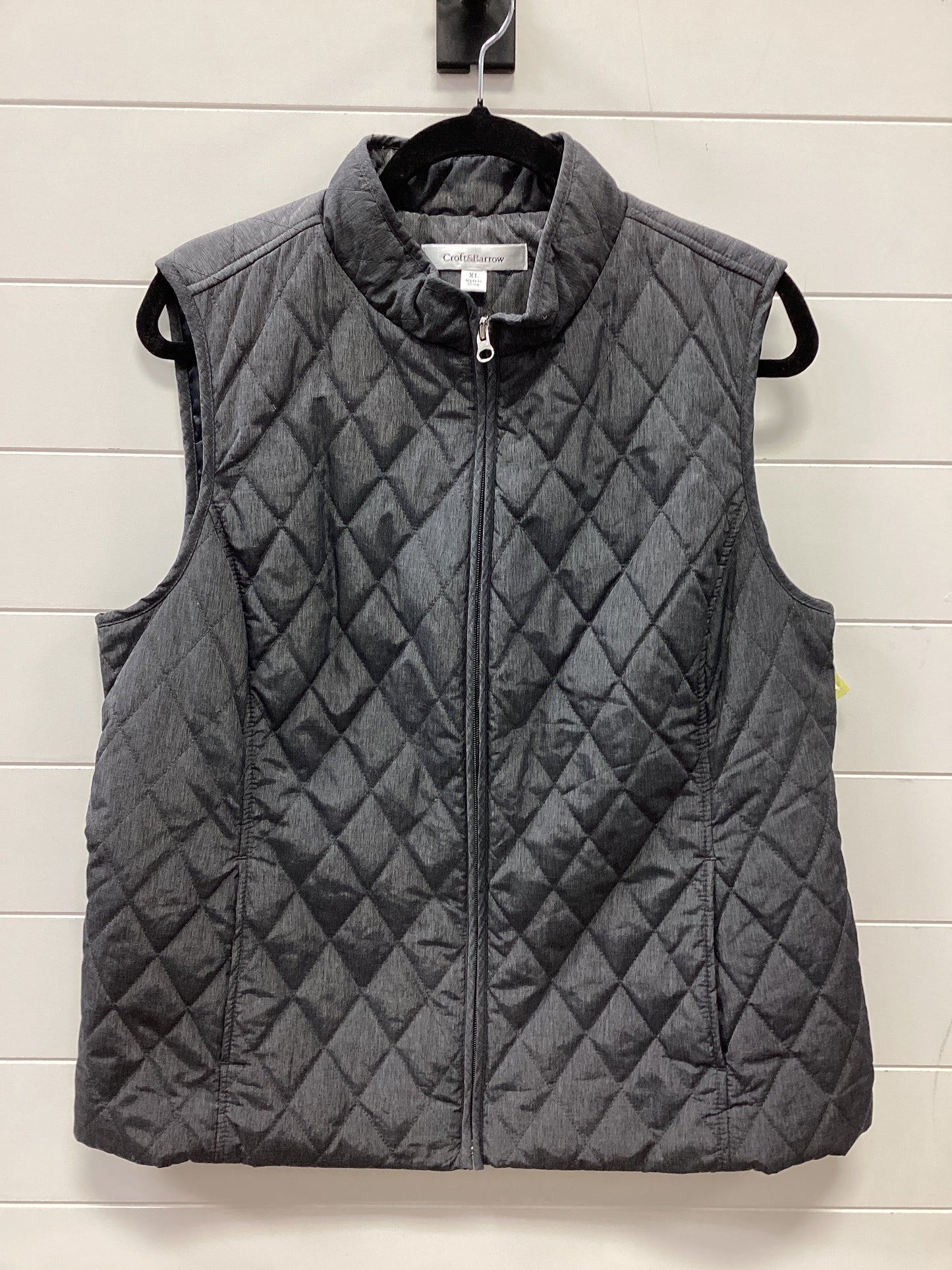 Vest Other By Croft And Barrow In Grey, Size:Xl