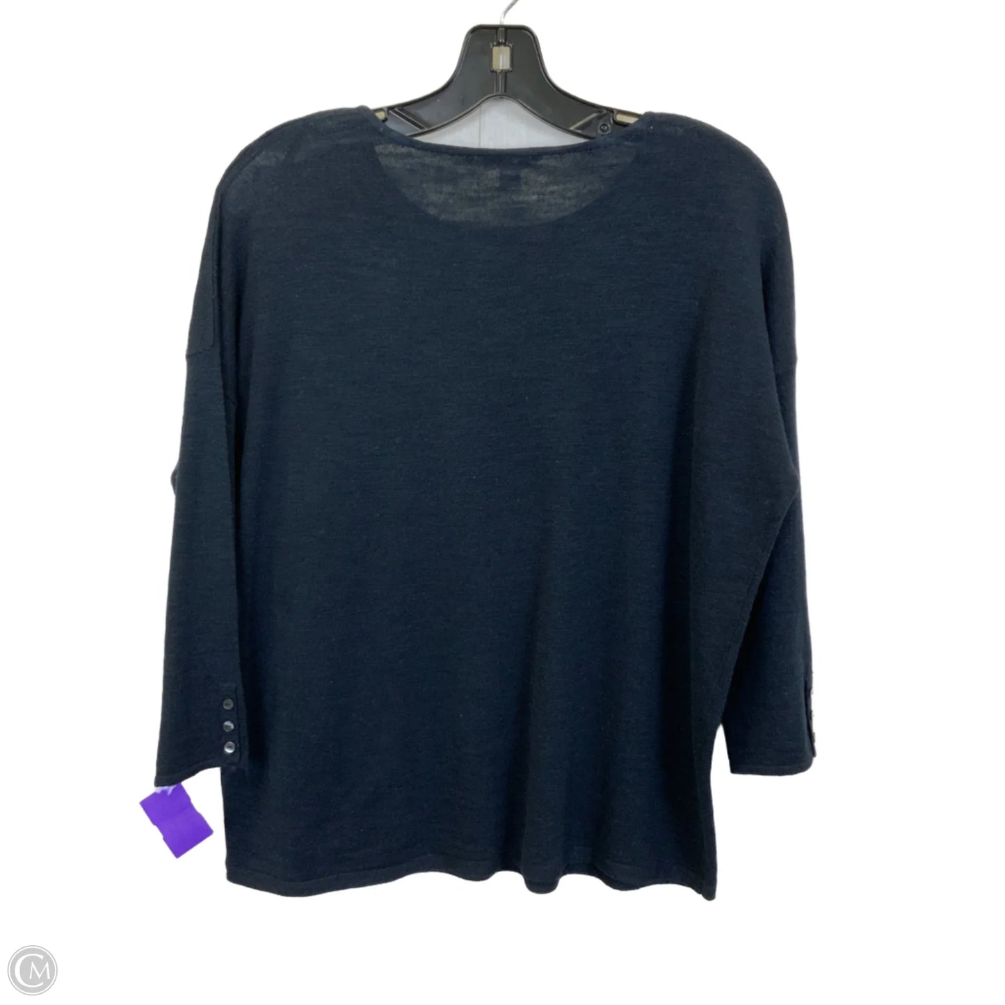 Top 3/4 Sleeve By J. Jill In Navy, Size: S