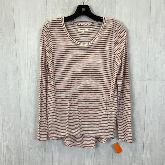 Top Long Sleeve Basic By Madewell In Striped Pattern, Size: Xs