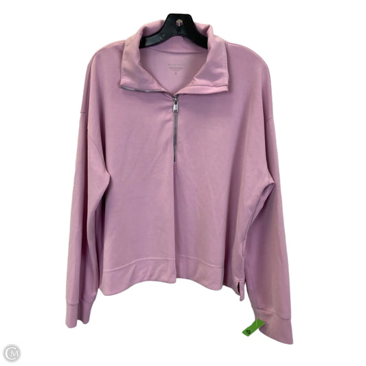 Athletic Top Long Sleeve Collar By Athleta In Pink, Size: Xl
