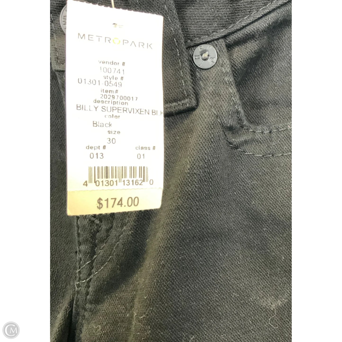 Jeans Boot Cut By True Religion In Black Denim, Size: 10