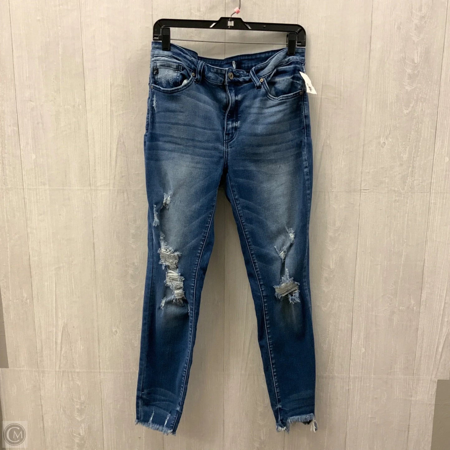 Jeans Skinny By Judy Blue In Blue Denim, Size: 14