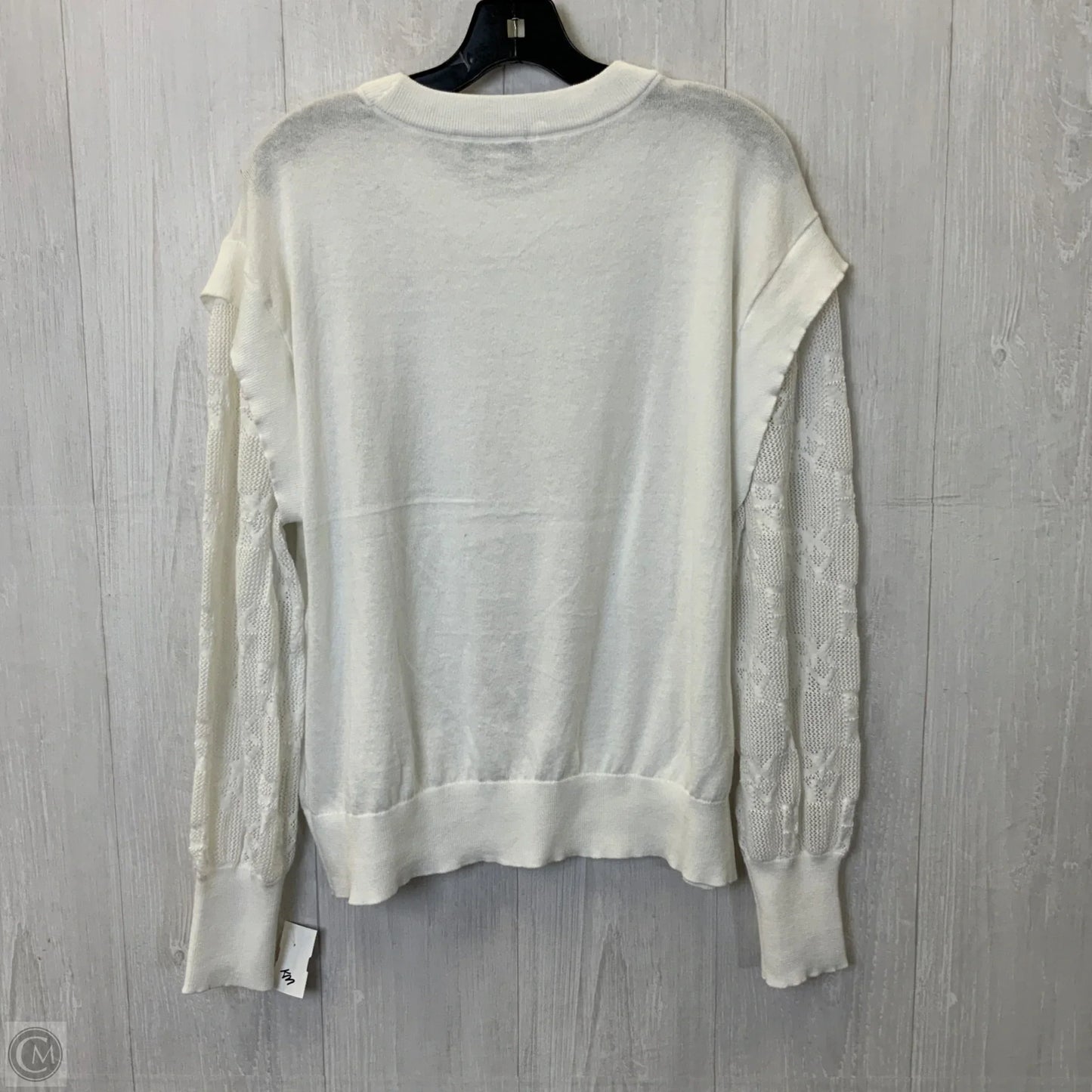 Top Long Sleeve By Dkny In White, Size: Xl
