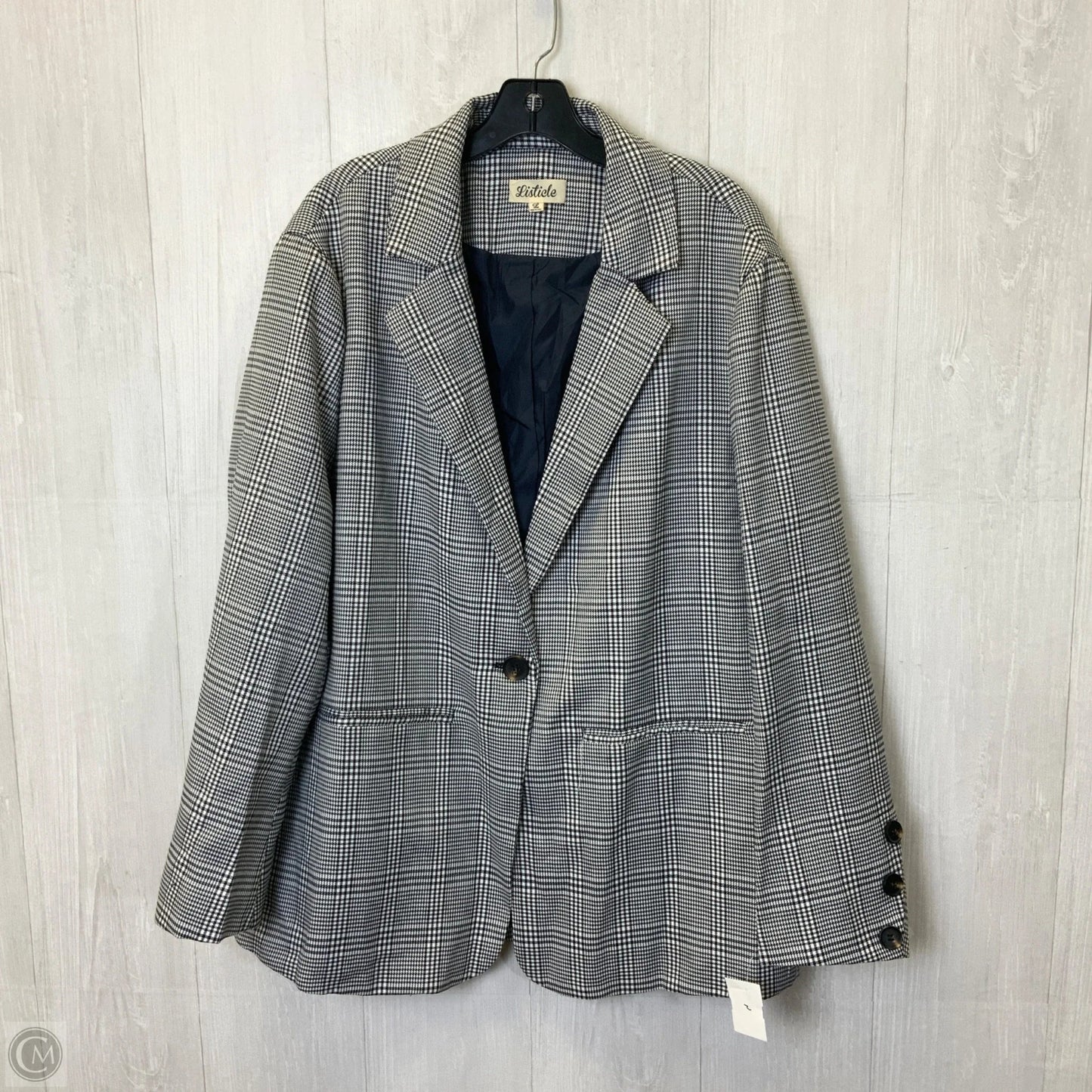 Blazer By Listicle In Black & White, Size: L