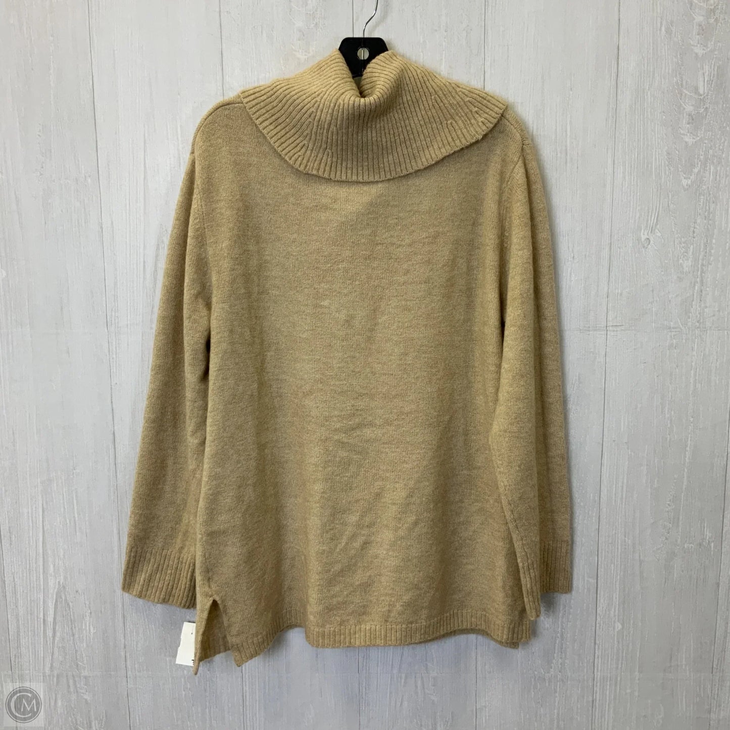 Sweater By Calvin Klein In Tan, Size: L