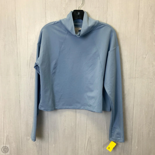 Athletic Top Long Sleeve Collar By Athleta In Blue, Size: M