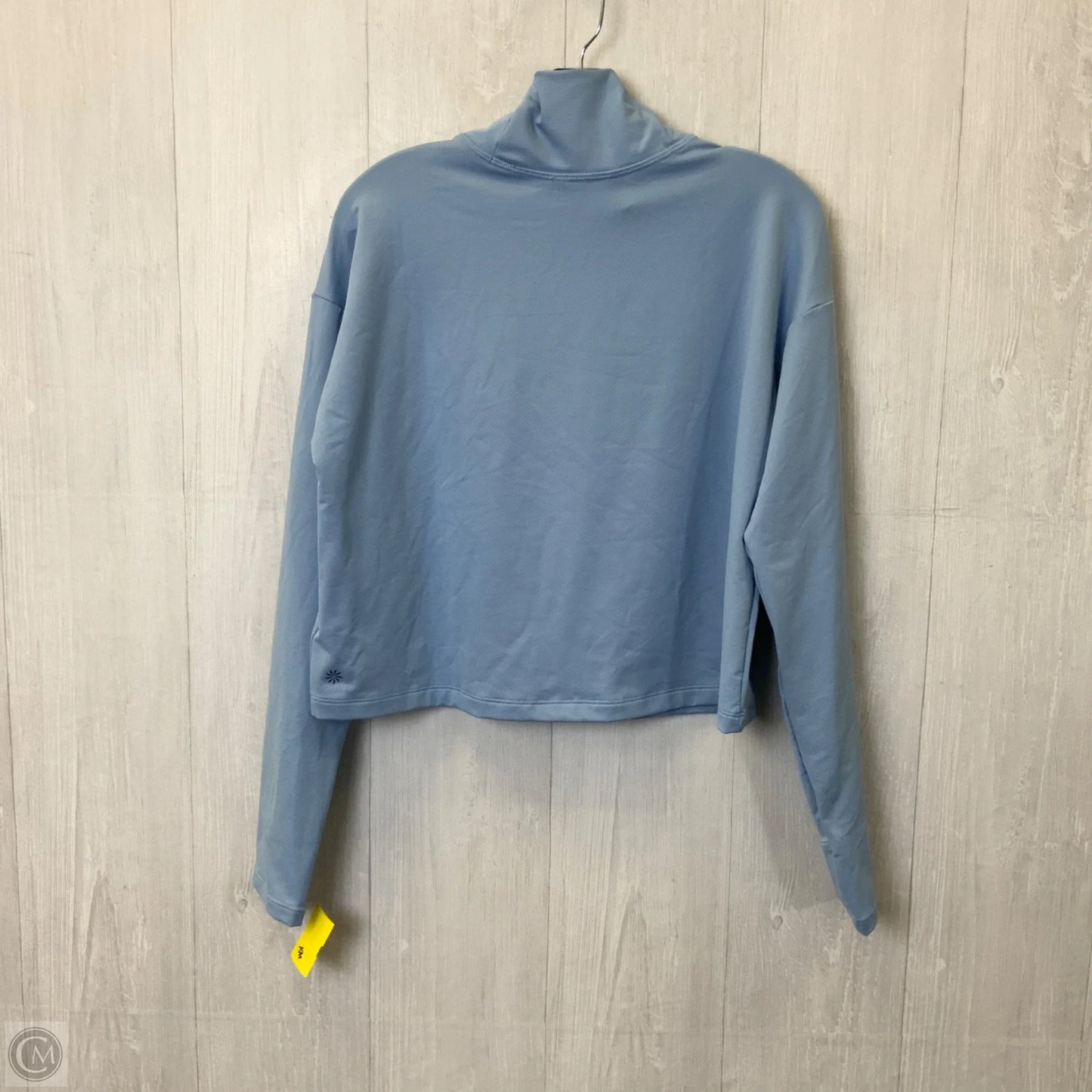 Athletic Top Long Sleeve Collar By Athleta In Blue, Size: M