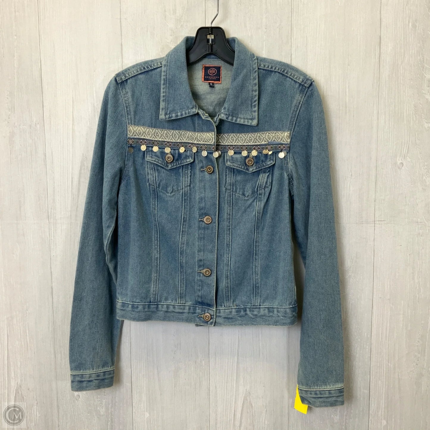 Jacket Denim By Clothes Mentor In Blue Denim, Size: S