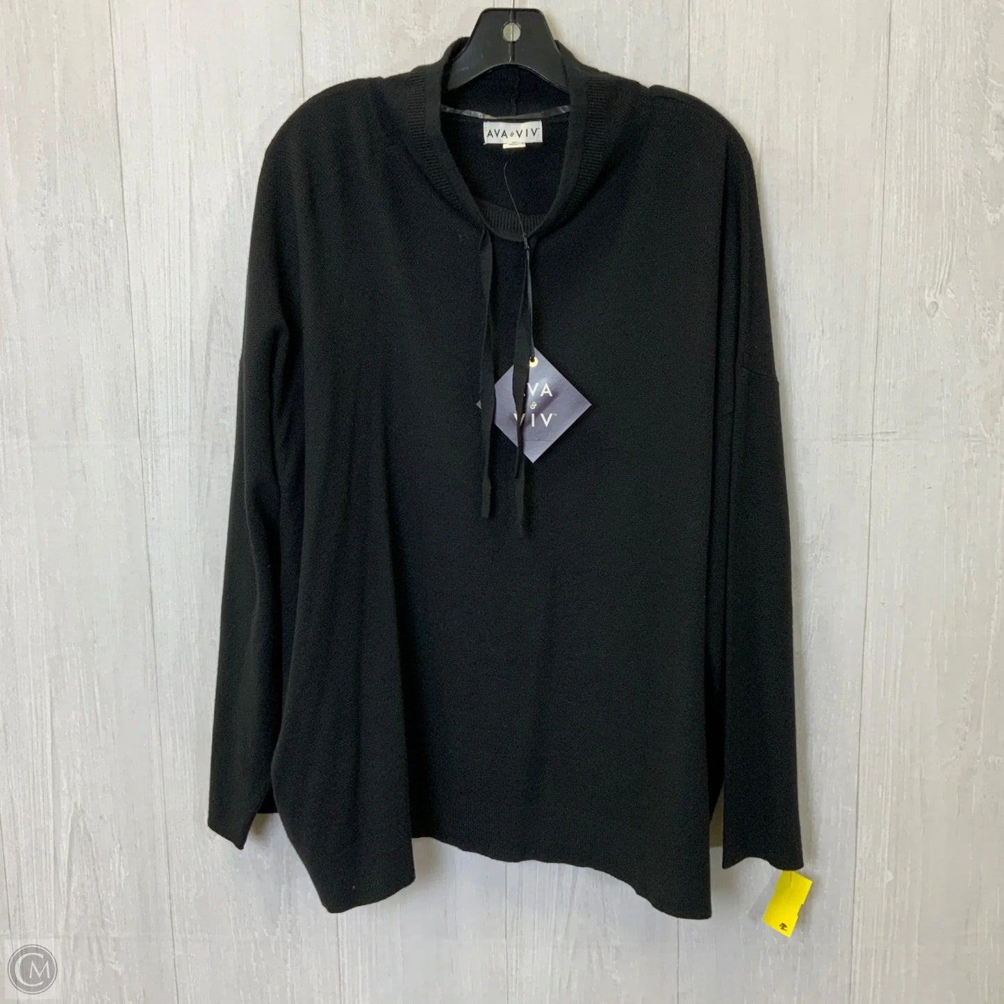 Sweater By Ava & Viv In Black, Size: 3x