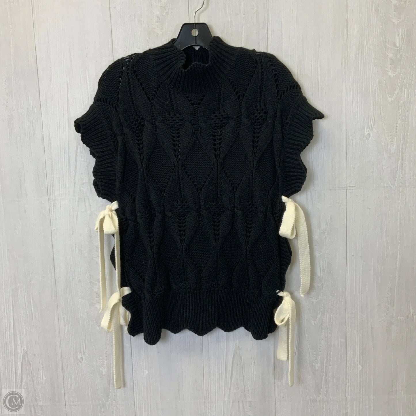 Vest Sweater By Habitat In Black, Size: L
