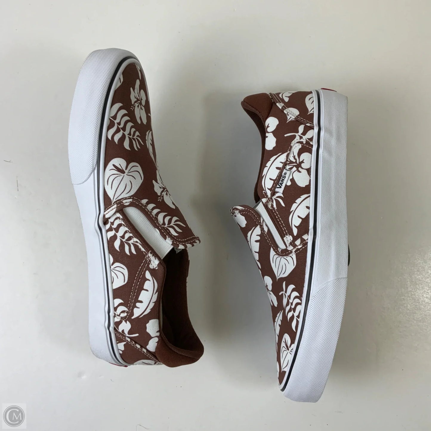Shoes Sneakers By Vans In Brown & White, Size: 11.5