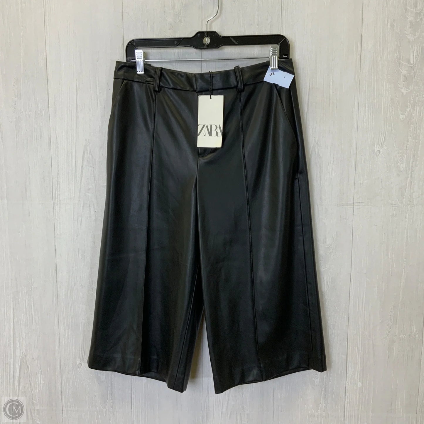Pants Cropped By Zara In Black, Size: M