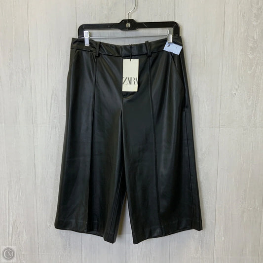 Pants Cropped By Zara In Black, Size: M