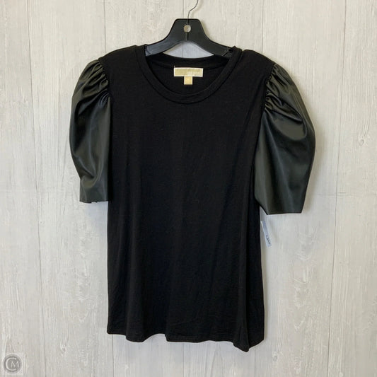 Top Short Sleeve By Michael By Michael Kors In Black, Size: Xl