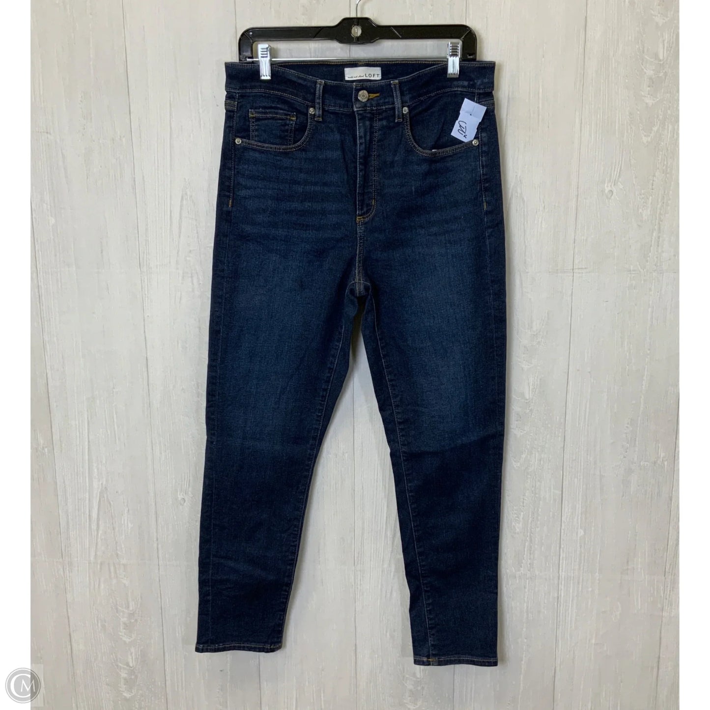 Jeans Skinny By Loft In Blue Denim, Size: 10