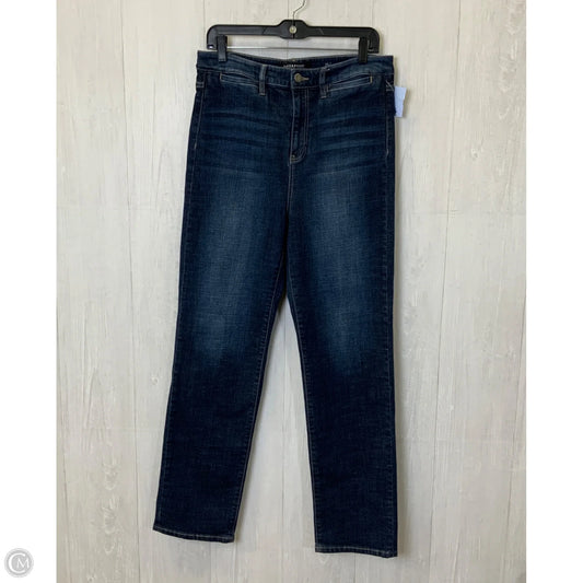 Jeans Straight By Liverpool In Blue Denim, Size: 12
