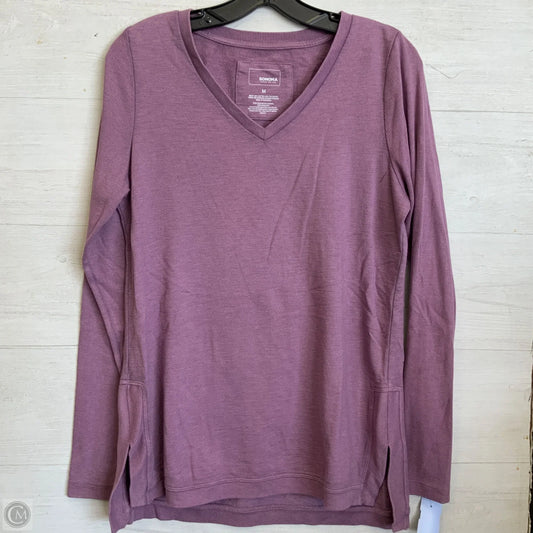 Top Long Sleeve By Sonoma In Purple, Size: M