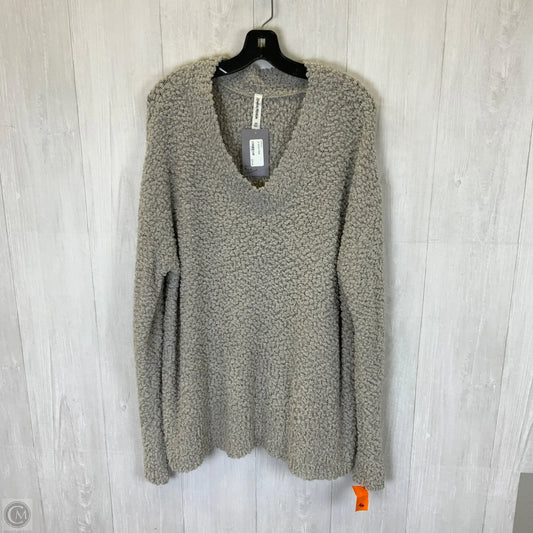 Sweater By Zenana Outfitters In Grey, Size: 2x