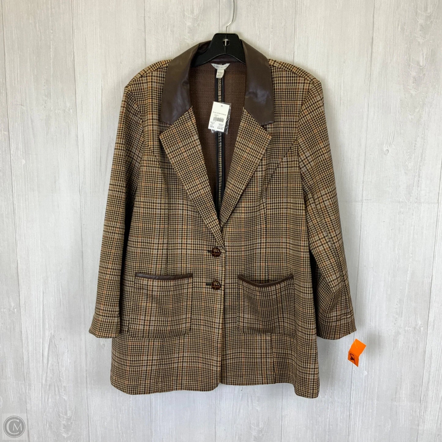 Blazer By Cato In Brown, Size: 1x