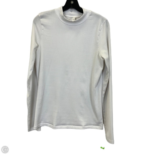 Top Long Sleeve Basic By Athleta In White, Size: Xl