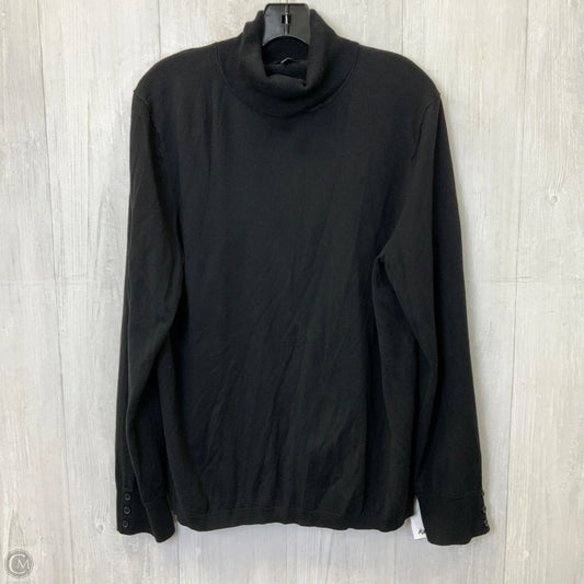 Top Long Sleeve Basic By Talbots In Black, Size: Xl