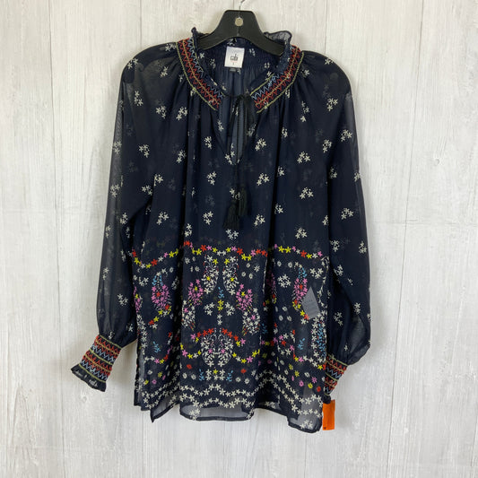 Top Long Sleeve By Cabi In Blue, Size: S