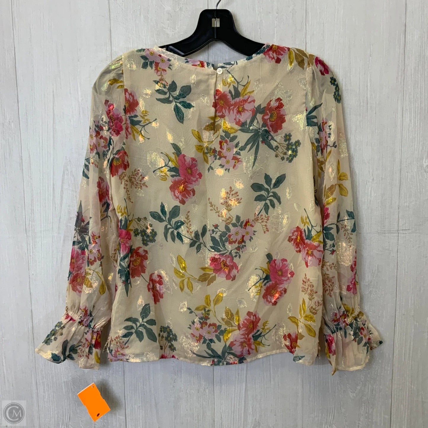 Top Long Sleeve By Loft In Floral Print, Size: Xsp