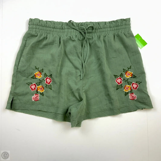 Shorts By Clothes Mentor In Green, Size: 1x