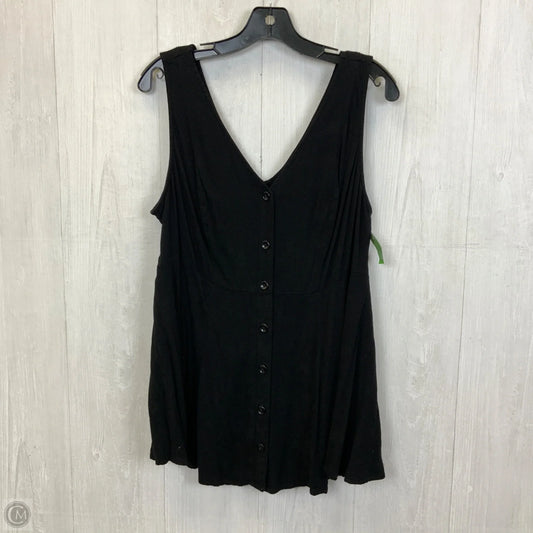 Top Sleeveless By Torrid In Black, Size: 1x
